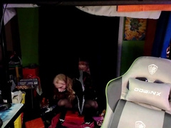 Lonely Cheerleader Femboy Rails her Faux-cock like a Great Sissy