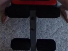 Muscular Daddy Bear Jacks Off in a Wrestling Singlet9999