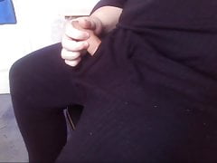 Little Stiffy slips out my long johns - Chubby-Guy