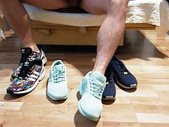Adidas zx flux and Nike dri fit socks