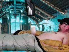 Fleshlight Launch Shiny Down Bag Hands Free Masturbation. 8 Min