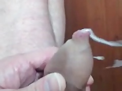 Long tight foreskin spiling cum