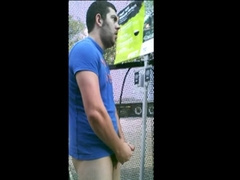 Public jacking off in home depot garden center