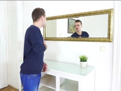 Mike Muler smacks his own ass while jacking it hard