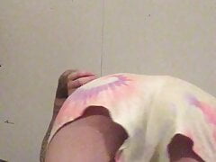Sexy playful horny guy strips and bends over to spread ass and show daddy his tight asshole masterbates on webcam cummin