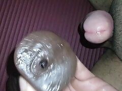 POV Fuck my fake pussy toy and cumming on my gf yoga mat