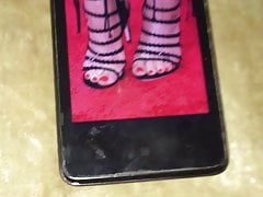 Cum On Bebe Rexha Sexy Red Toe Nails Feet Vol.3