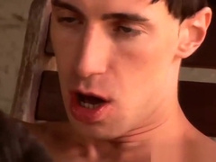 Sexy hunk jocks amazing threesome gay fuck fest party