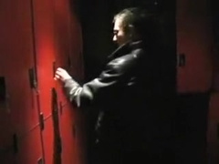 Four guys play in Bath house