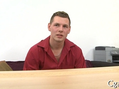 Watch this hot dude take a wild ride and enjoy ass fucking like a pro