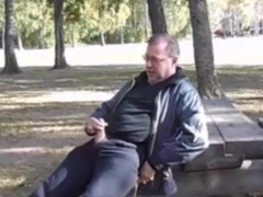 Jack and cum in public 3