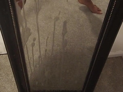 Edging near my spunk mirror