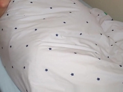 Horny boy doesn't want to get out of bed