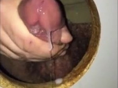 Shooting my load on the cocksucker's tongue at GH