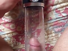 Automatic Penis Pump Sucking a Nice Dick Like a Suction and Making It Big and Strong