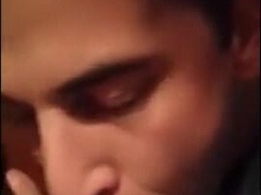 Arab Slave Swallows Verbal White Master Cum