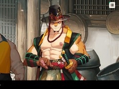 Fur-covered gay visual novel featuring a big dick in a fun game