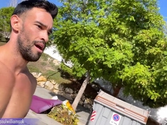 Ambling nude around the vicinity on a sunny morning. Highly Risky