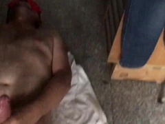 $lut tongues jizz from a redneck's large spear