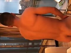 Muscle Chinese Twink Solo Masturbate