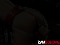 Muscular hunk pumped his hole nonstop by fuck machine