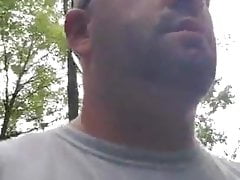 Hunky Hairy Dad in the Woods Jerks Off Thinking of You