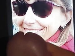 Lots of cum on her sweet cocksucker face