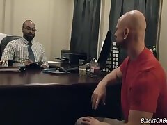 HUGE Black doctor fucks sexy white man