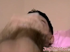 Sexy and horny twink Aiden wanks his cock for some cash