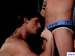 super-hot jock getting his pecker gargled in high def