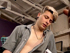 big black cock for a cute platinum-blonde lad