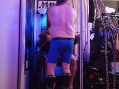 Sir T Shocks My Ass In His Bondage Chair