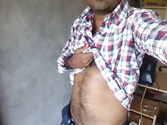 mayanmandev nude strip in checked shirt