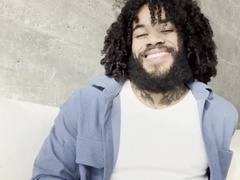 Glorious black guy hj jizz flow