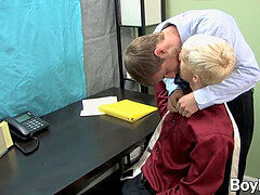 super-sexy Patrick Kennedy and Tyler Andrews nail in their office