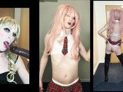 Naughty Sissy SandraCDUK flaunts her femininity at a hotel photoshoot