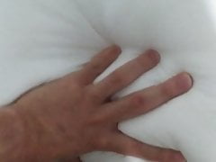 Fucking my pillow with my big cock