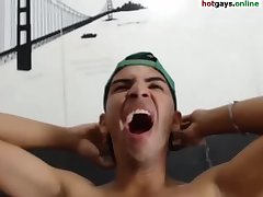 amateur young gay threesome blowjob face fucking