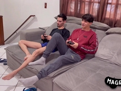 HE PLAYS FLICK GAMES AND THEN SLURPS HIS PLAYMATES' KITCHEN