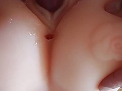 Fucking my pussy anal toy