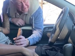 Cruising Elder Guy Transfixed By BIG BLACK COCK