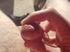 Edging from lackadaisical and toying with precum, all-natural light