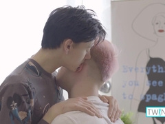 The pierced goth Oliver V deepthroats on dark haired Logan's rigid boner