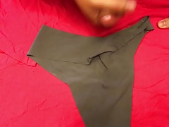 stranger 6 cums on my wife's pants
