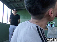 very first time faggot smashing for macho Latino straighty