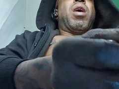 Hooded justice for huge balls - I’m jacking off that big black dick in my hood and ready to nut in you