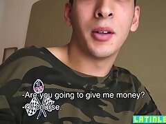 Cute twink fan requests latino to fuck his virgin hole