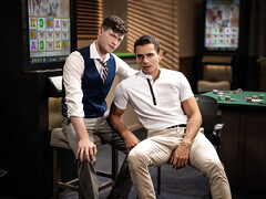 Stunning gay dudes strip and fuck in classy perversions