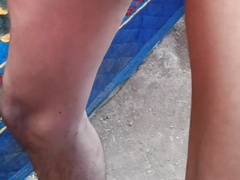 Outdoor Cum-Shot From Indian Giant Black Pipe