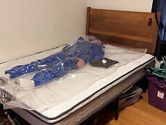 Mar 12 2023 - VacPacked in slvrbrboy's blue coveralls with my PVC aprons & lead aprons